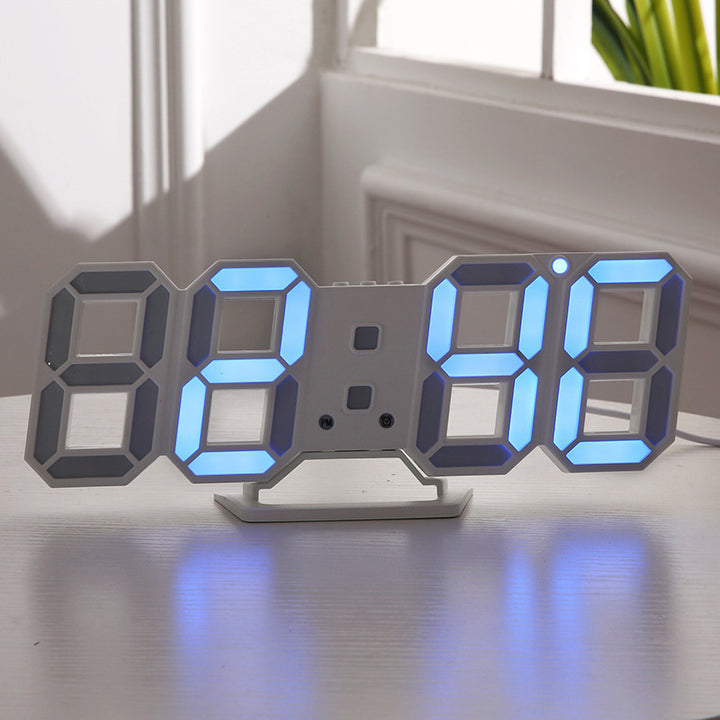 Ceas digital de perete cu LED 3D