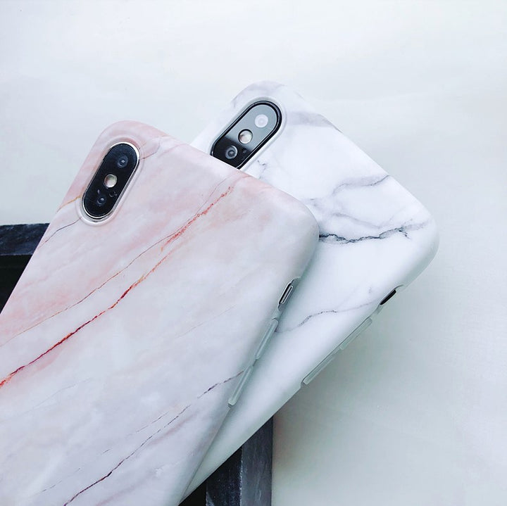 Kompatibel med Apple, lyxig marmortelefonfodral för iPhone 7 -fodral för iPhone X 7 6 6S 8 Plus 6S Case Cover XR XS MXA Silicon Case
