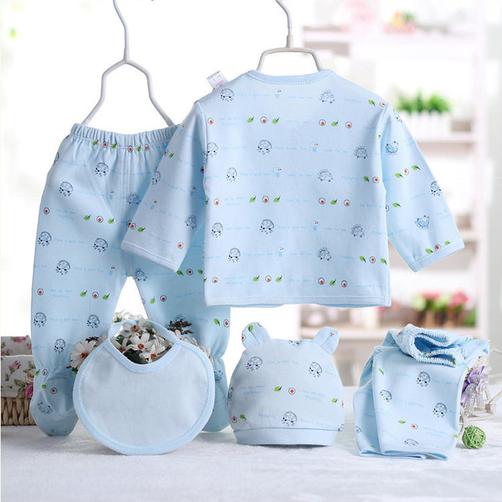 Комплект бельо от памучни бебешки дрехи