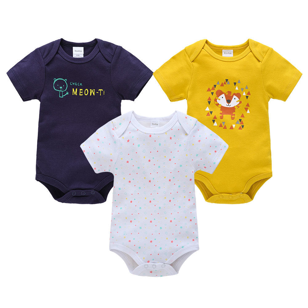 New short sleeve baby clothes