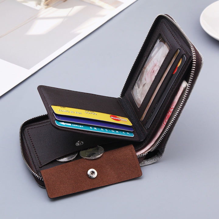 Herrduk kort multifunktionell plånbok