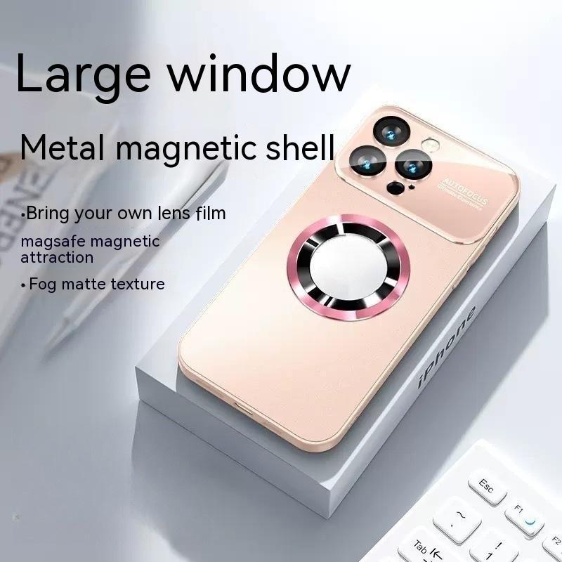 Large Window Without  Magnetic Suction Frosted Glass Drop-resistant All-inclusive Protective Case