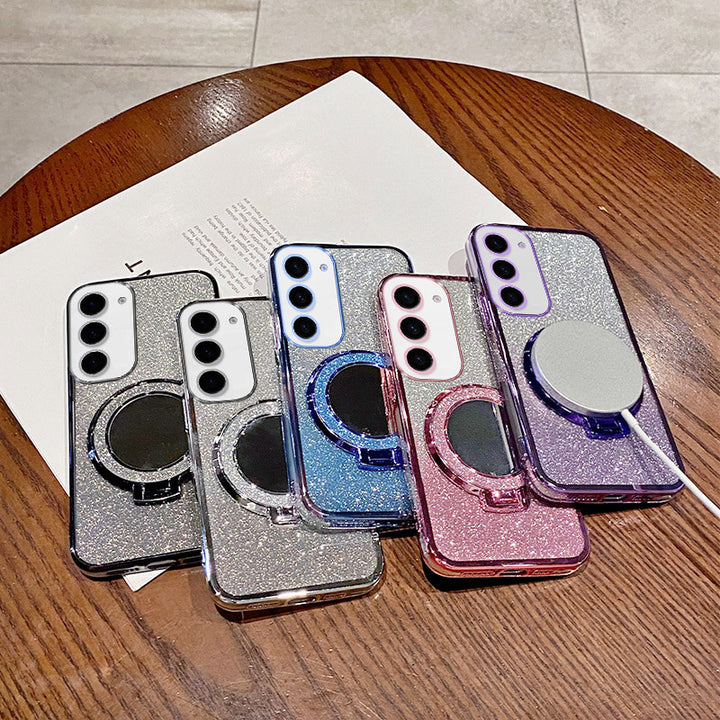 Applicable Phone Case Magnetic Mirror Bracket Protective Sleeve