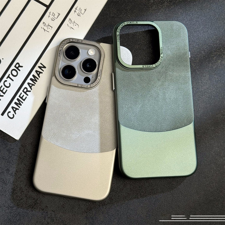 مطابقة ألوان نسيج الفانيلا مناسبة لحافظة هاتف 15Promax مطلية بالكهرباء