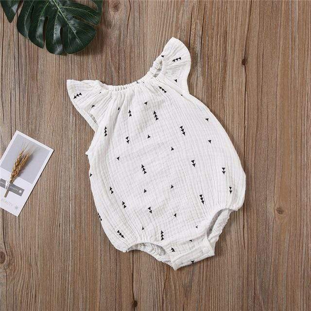 Infant Baby One-Piece Romper Sweat-Absorbent And Breathable Triangle Romper