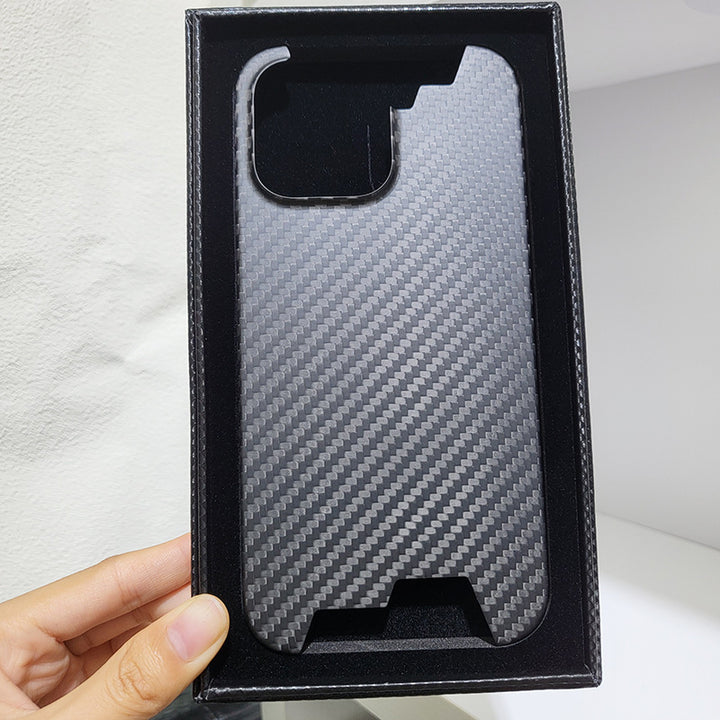 Real Carbon Fiber Mobile Phone Protective Cover