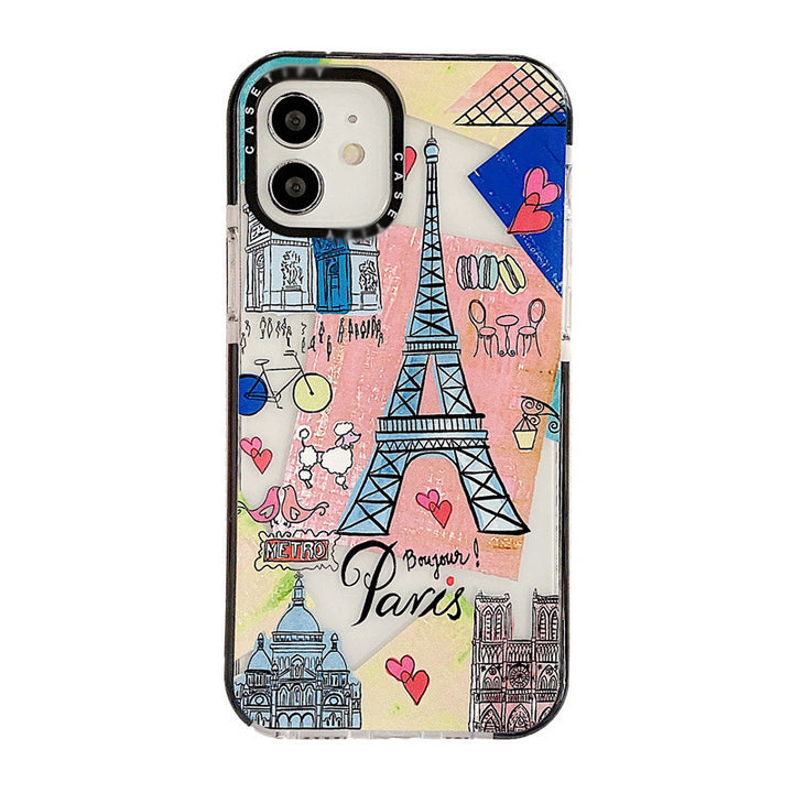 Caixa de telefone da Torre Paris Europeia e Americana
