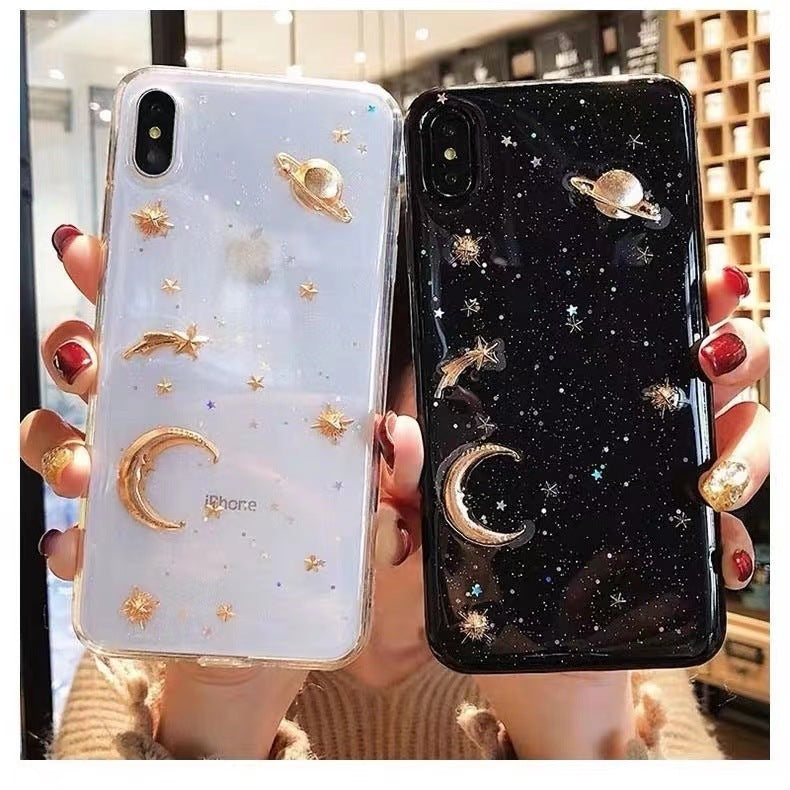 Shatter-resistant Fashion All-inclusive Mobile Phone Protective Shell Planet Soft