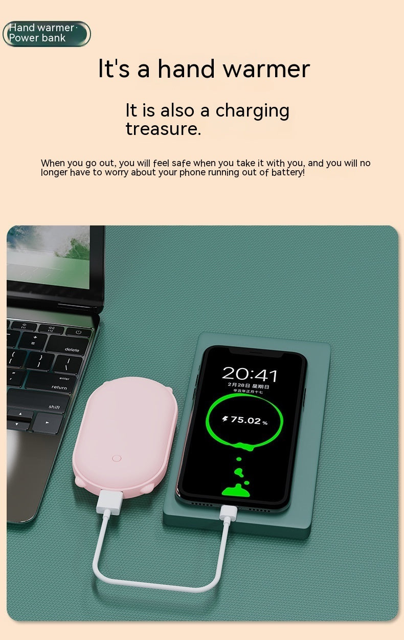USB Hand Warmer Power Bank Two-in-one