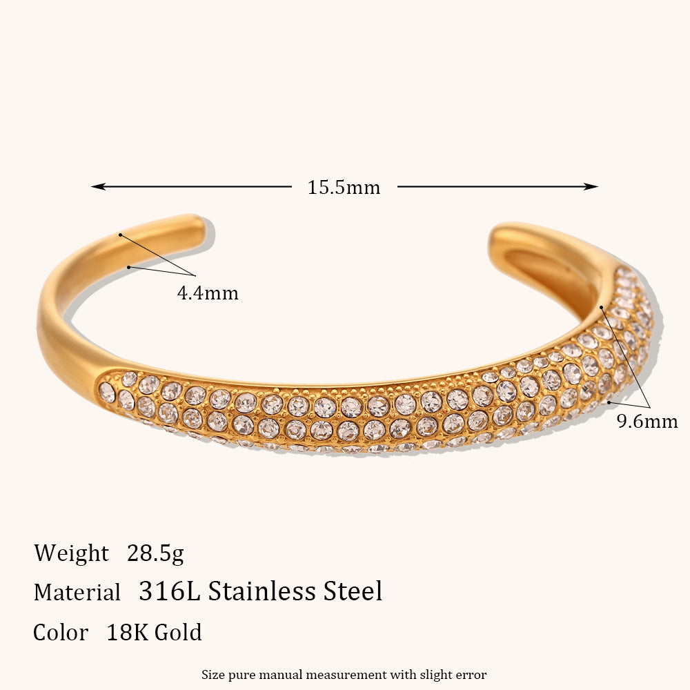 Women's Fashion Simple Temperament Stainless Steel Bracelet