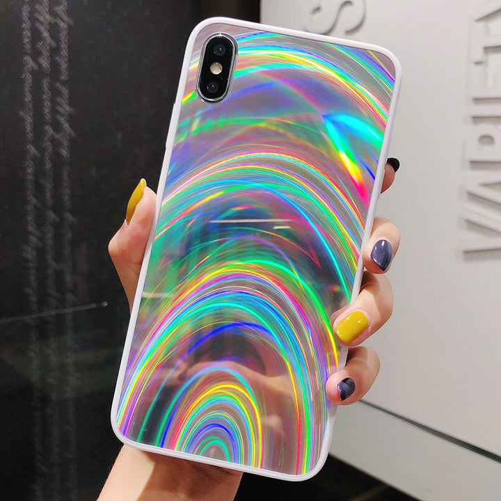 3D Rainbow Glitter -gradientin takakansi