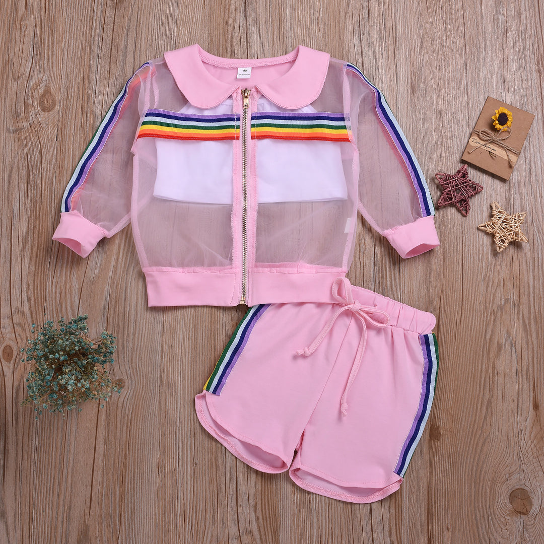 Jaqueta de verão de menina esportes de roupas infantis