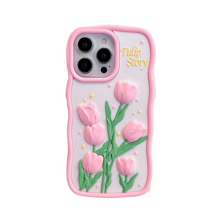 Creative Relief 3D Tulip Telephone Case