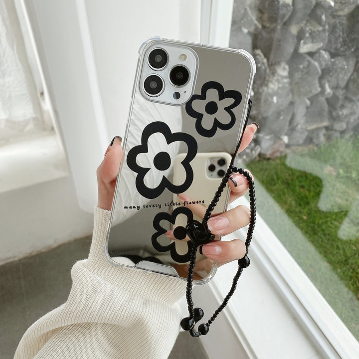 Nieuwe spiegel telefoonhoesje drop-resistente spiegel volledige hoes transparant geschilderde beschermhoes