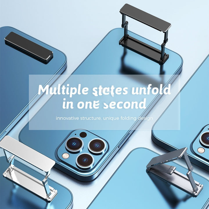 Aluminum Alloy Mobile Phone Bracket Foldable And Portable Back Sticker Mini
