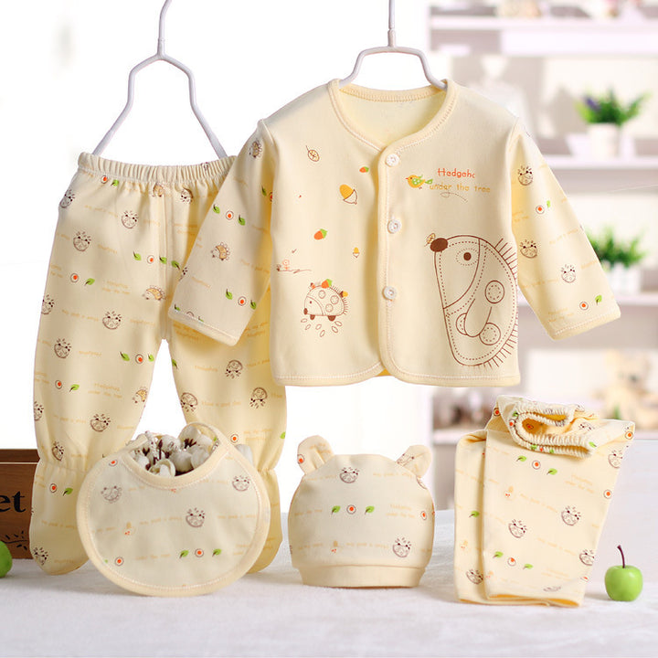 Pamuklu bebek giysileri iç çamaşırı seti