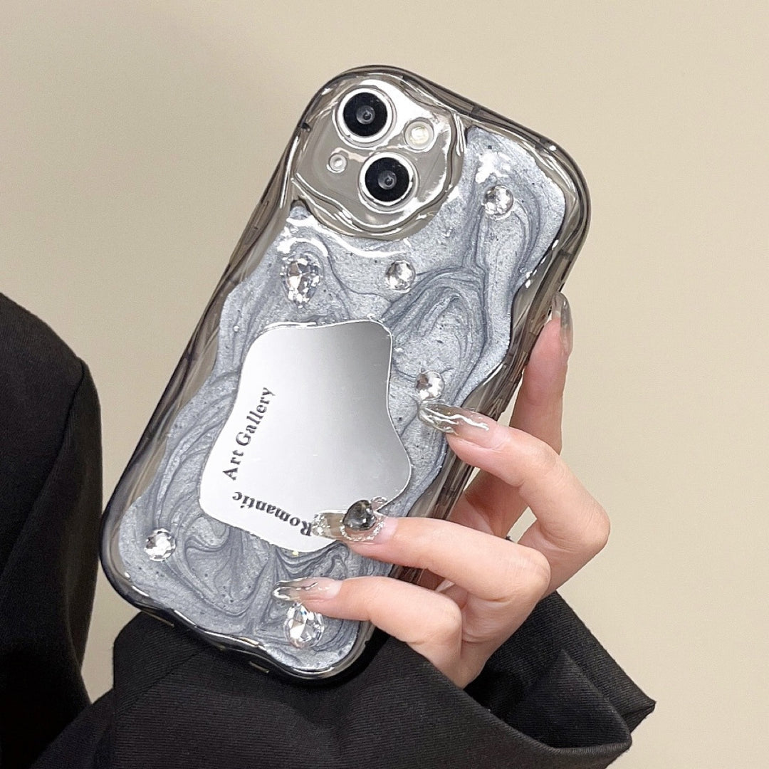 Makeup Mirror Phone Case High-klass Drop Resistent