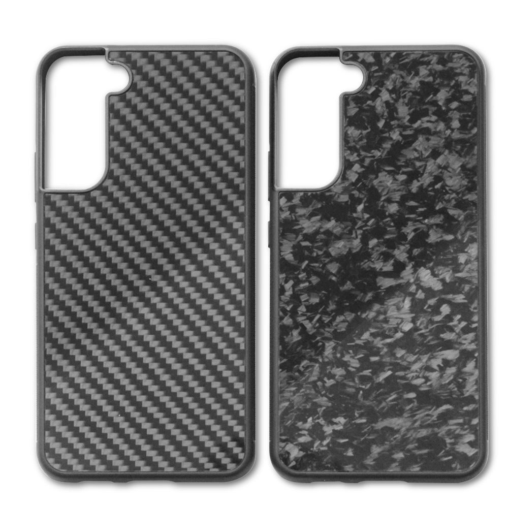Forged Carbon Fiber Silicone Patch Phone Case