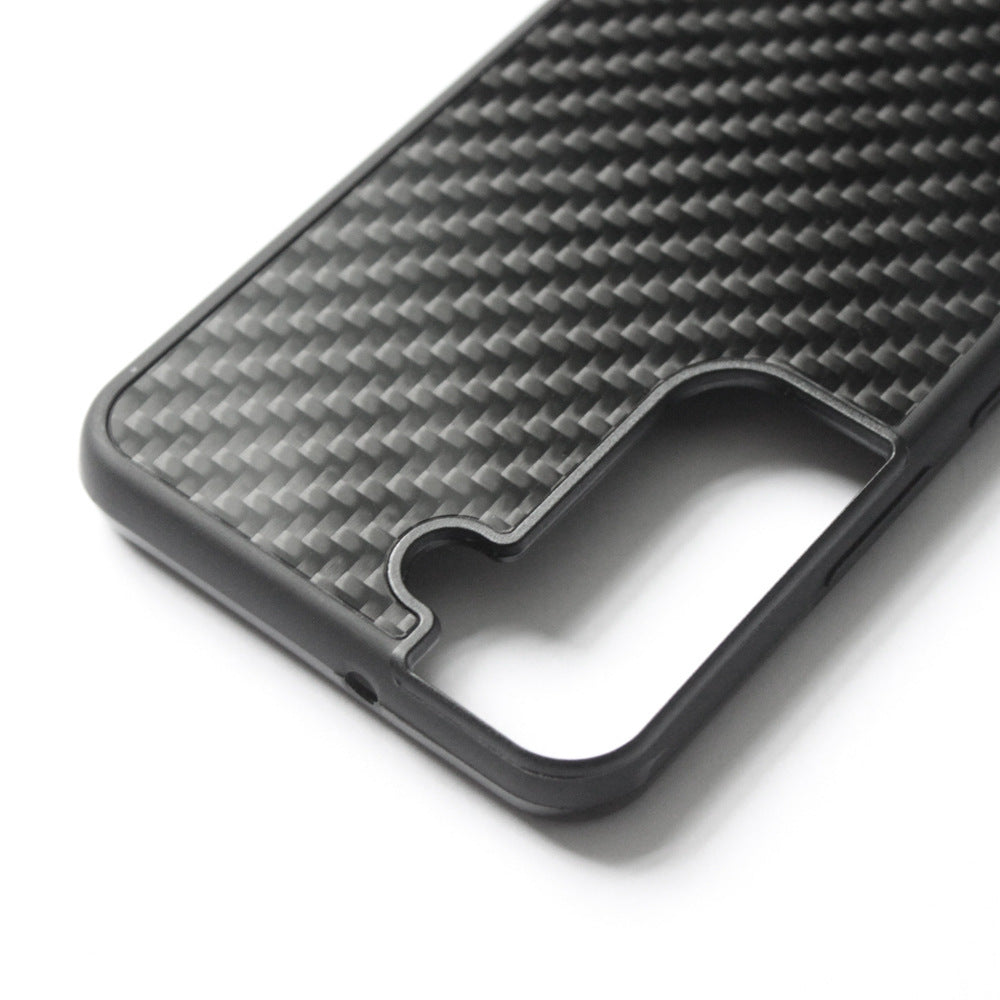 Forged Carbon Fiber Silicone Patch Phone Case