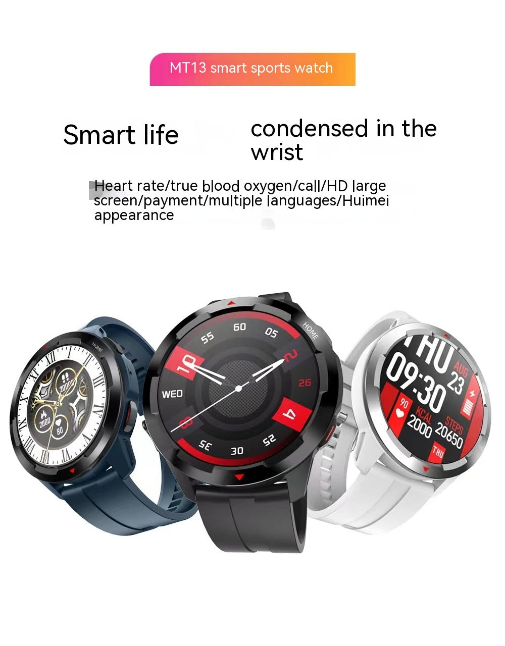 Smart Watch Smart Bluetooth -rannekoruurheilu rannekoru