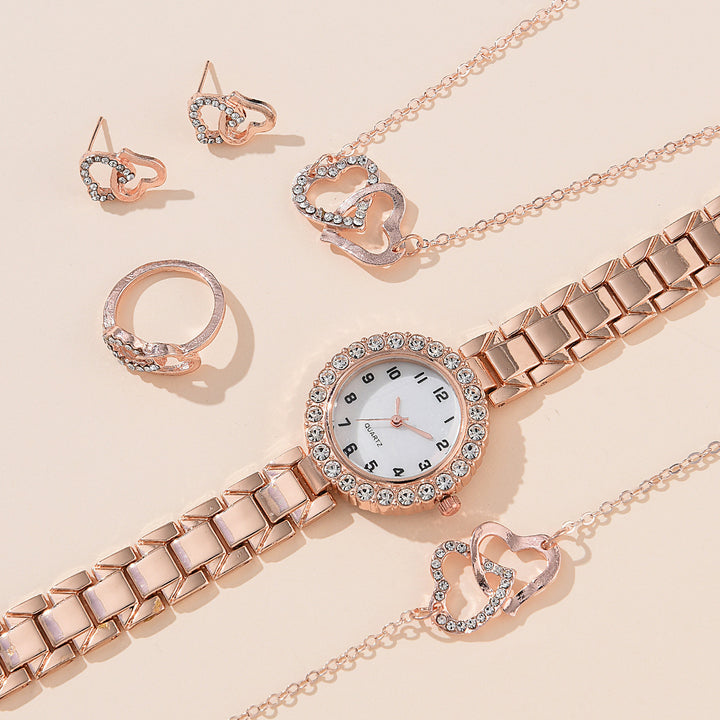 Quartz diamant pour femmes montre la tendance à tous les matchs