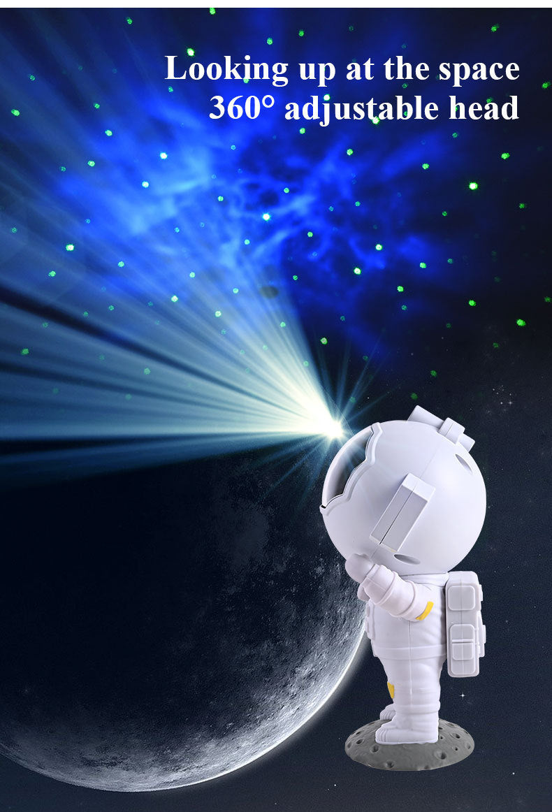 Galaxy Star Projector Starry Sky Gece Işık Astronot Lambası Ev Odası Dekorasyon Dekorasyon Yatak Odası Dekoratif Armatürler Hediye