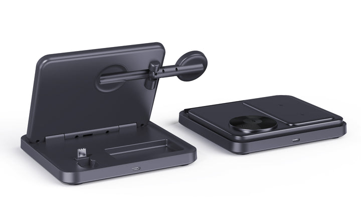 Three-in-one Wireless Charger Foldable Desktop Bracket
