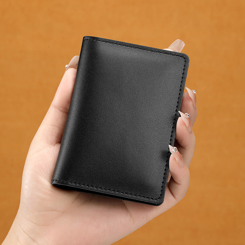 Ultra-thin Cowhide Card Holder Men And Women