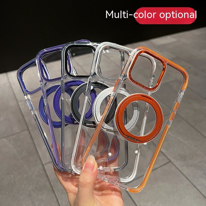 Magnetic Rotating Bracket Colorful Two-in-one New Phone Case