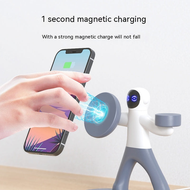 Chargeur sans fil magnétique trois en un double téléphone mobile 15W Charge rapide