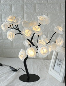 LED -boomlamp Rose Kleine boomlamp Modellering Lamptafel Lamp