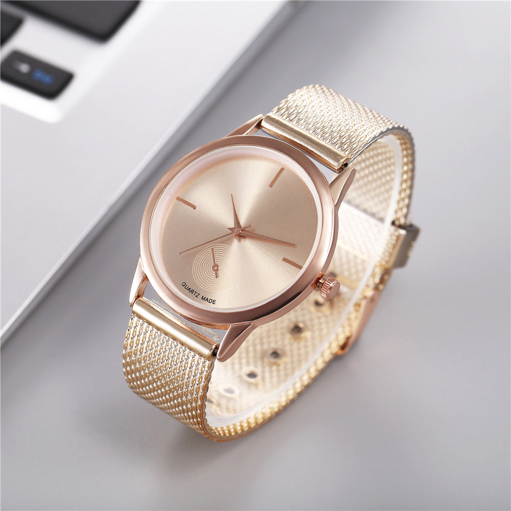 Creative Plastic Mesh Quartz -horloge voor vrouwen