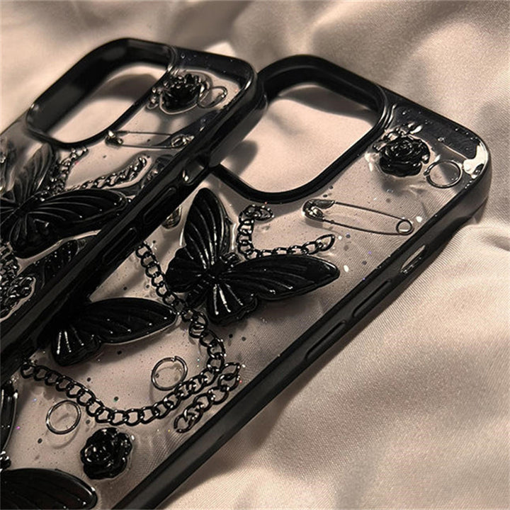 Carcasă telefonică cu fluture siliconic rezistent la picătură