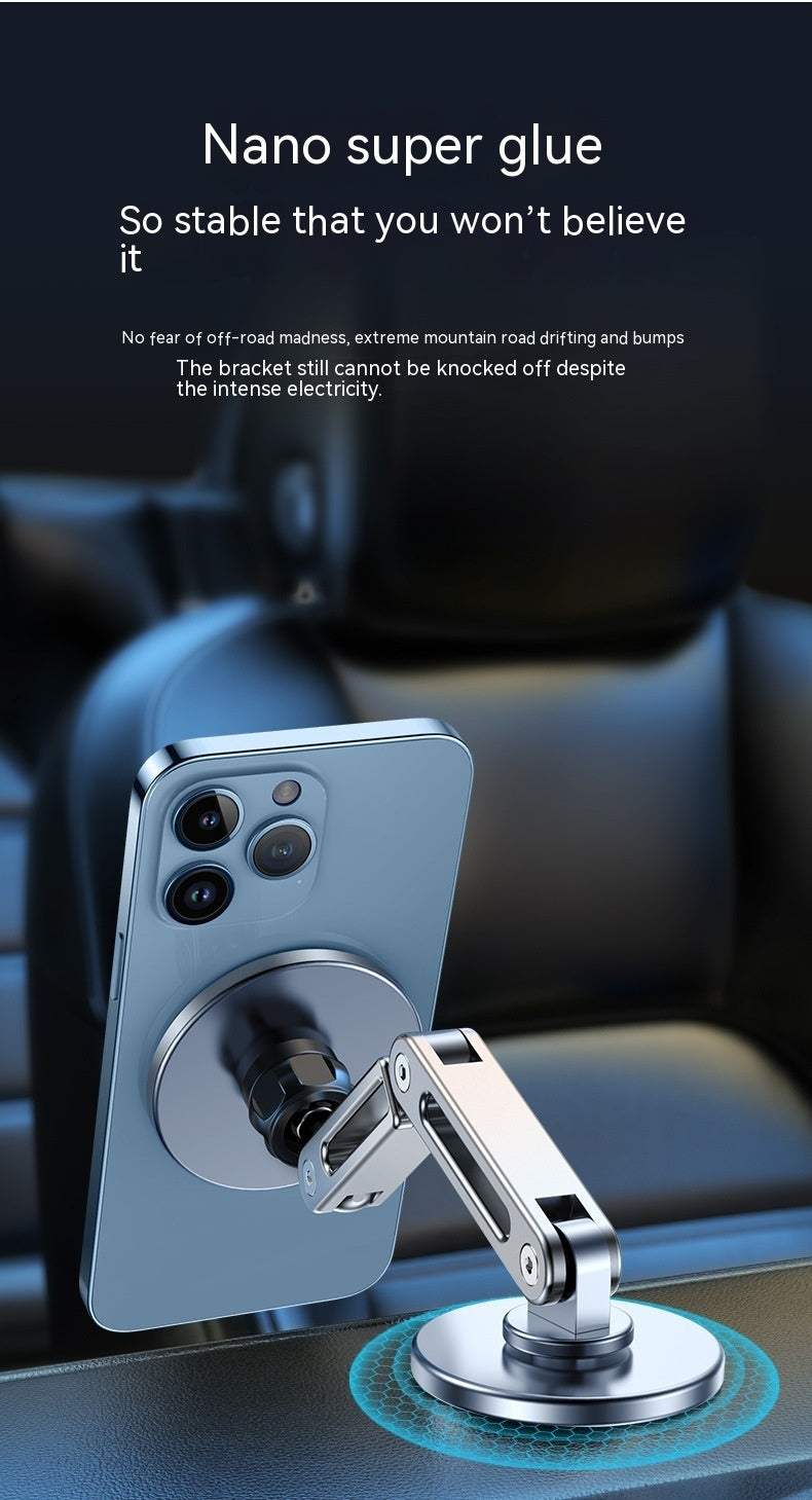 Magnetyczne uchwyt na telefon wiszący samochód ekranowy 360 stopni obrotowy metalowy stop aluminium