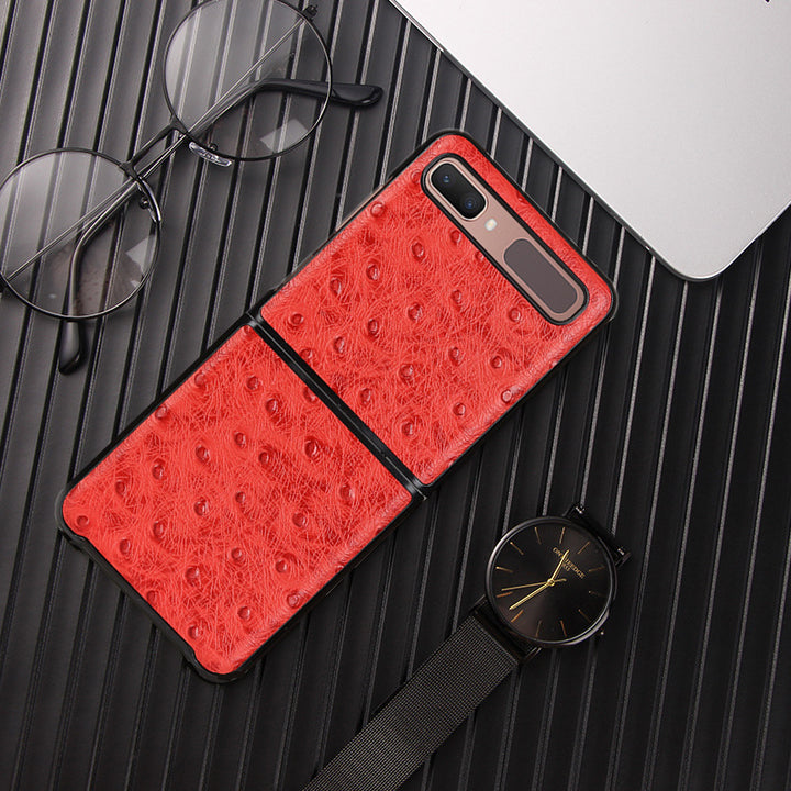 Camel Pattern Business Leather Case Folding Protective Cover Phone Case