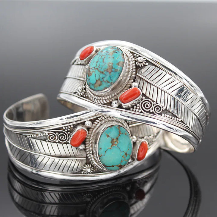 Bijoux de mode Bohemian Style Turquoise Vintage Pattern Bracelet