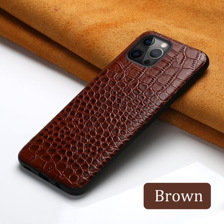 Compatible WithApple , Leather Business Leather Anti-fall Mobile Phone Protective Case