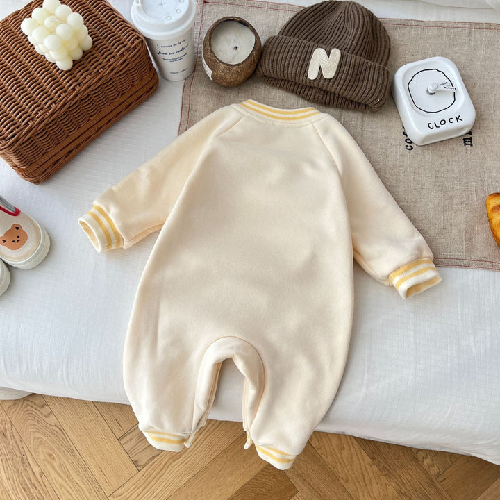 Téli baba aranyos jumpsuit ruhák csecsemőknek