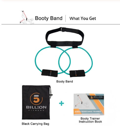 Fitness Women Booty Butt Band Resistance Bands verstelbare taille riem pedaaloefenaar voor spiertraining gratis tas