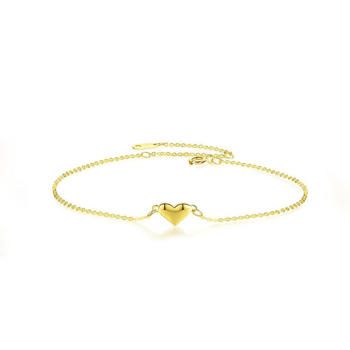 Bracelet de dames en or jaune simple 14K