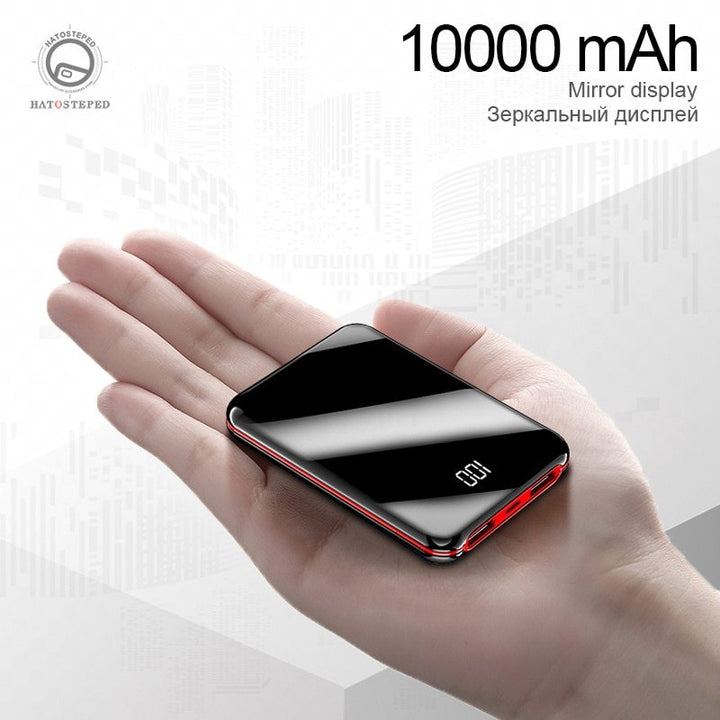 10000mAh Banque d'alimentation Banque de batterie externe 8W Charge portable PowerBank PowerBank avec double sortie USB pour téléphone