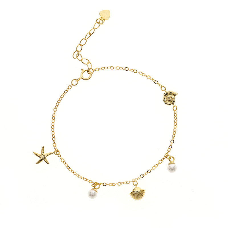 Women's Fashion Elegant Shell Pearl Shell Bracelet