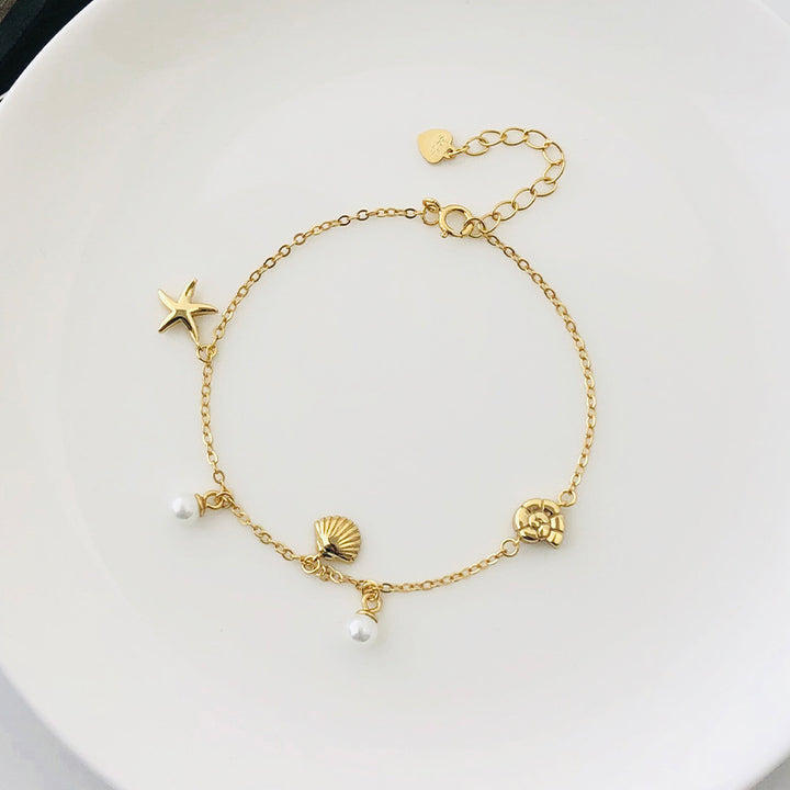 Bracelet de coquille de perle d'élégance de mode pour femmes