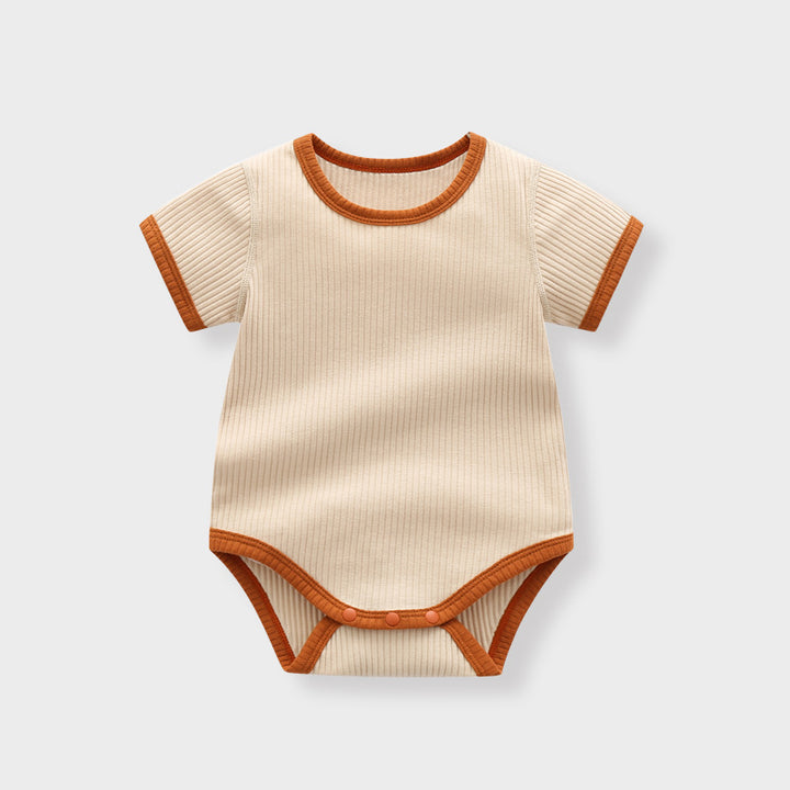 赤ちゃんの夏の半袖トライアングルボディスーツ