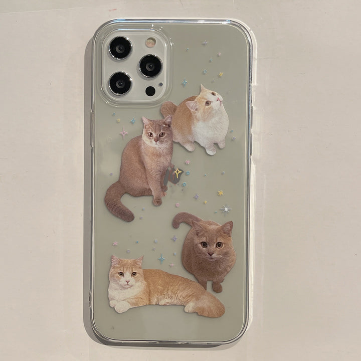 Estuche de teléfono móvil Cat Master transparente