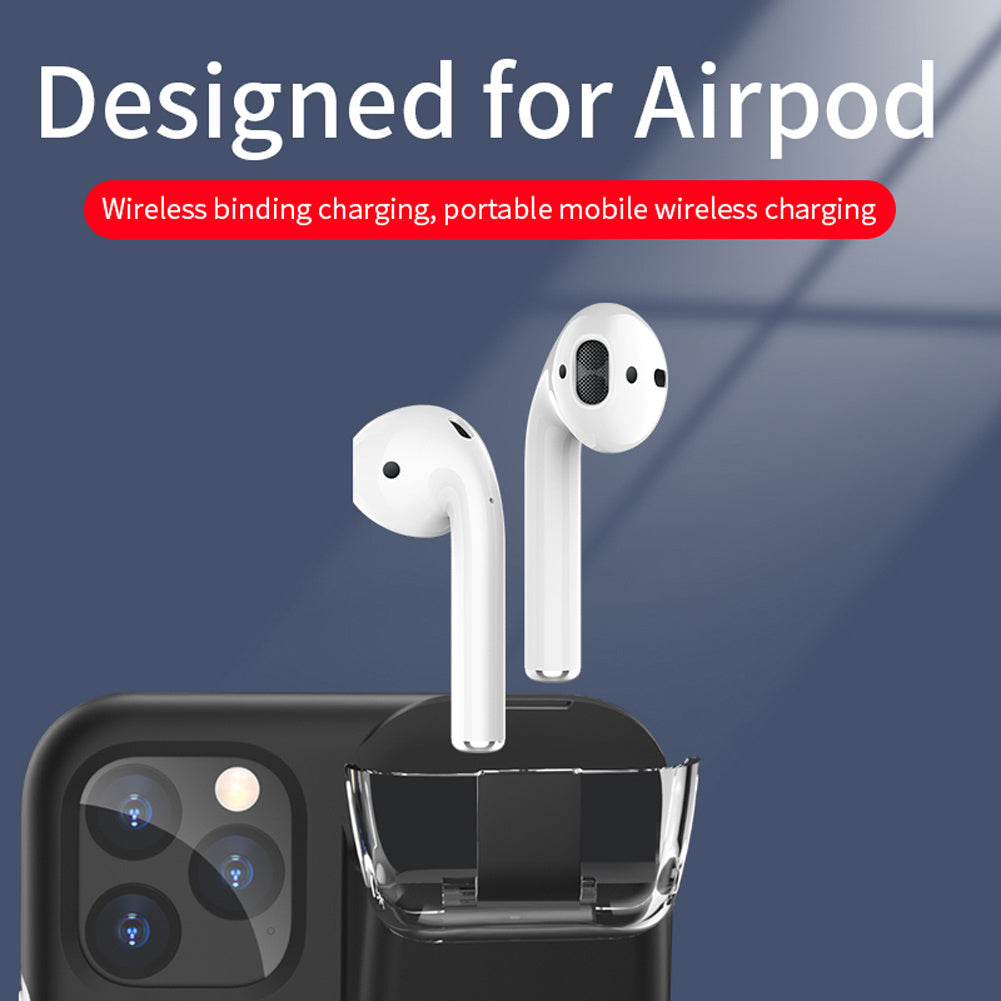 Kompatibilis az Apple, az AirPods töltő tok fekete él borítóval az iPhone -hoz