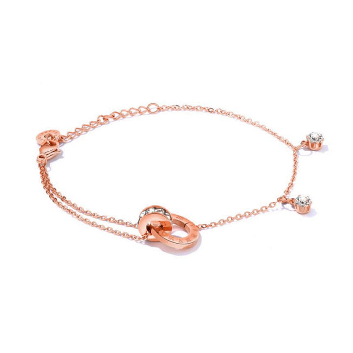 Pulsera romana con encarcelamiento de diamantes