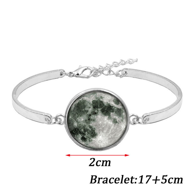 Galaxy Moon Time Gemstone Luminous Bracelet