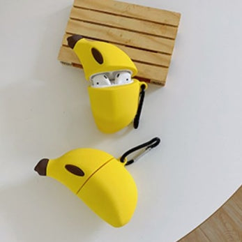 リンゴと互換性があり、素敵なバナナairpodsプロ保護シリコン