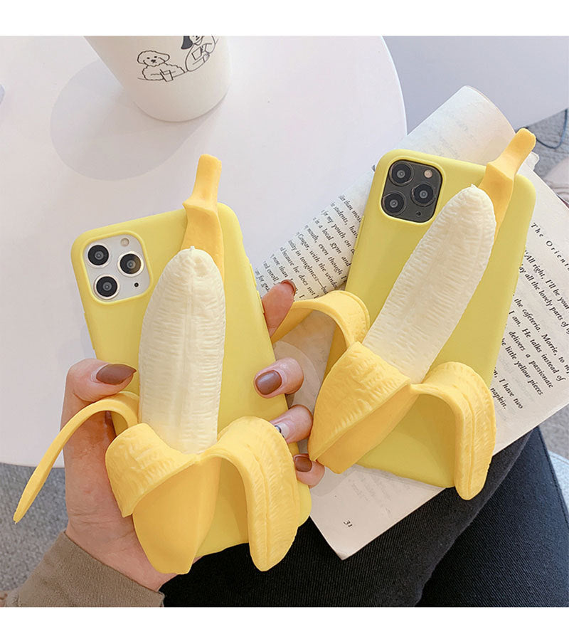 Up -banaan siliconen telefoonhoes
